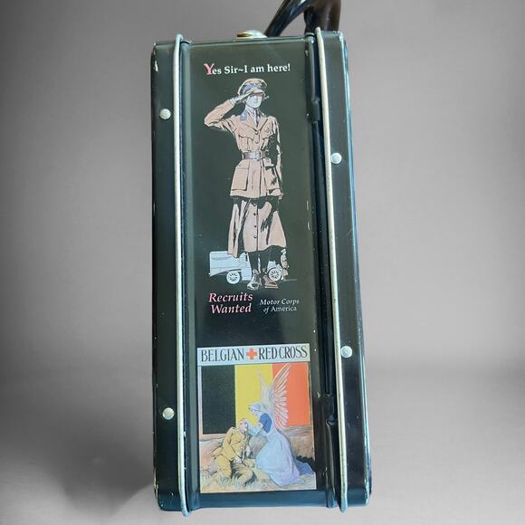 Vintage We Can Do It Women in the War Tin Lunch Pail America World War 1999 WWII - Picture 9 of 13